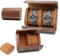KoGiio Caja de Reloj de Cuero Retro con 2 Ranuras - Caja de Reloj de PU Soporte Organizador de Reloj Caja de Reloj de Viaje Caja de Almacenamiento de Reloj ，compartimentos de terciopelo - Marrón