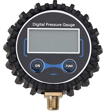 XANHOY 0-200PSI Digital Pressure Gauge With 1/8'' NPT Bottom Connector Car Motorcycle Tyre Tester Meter Tire Pressure Gauge Car Motorbike Tyre Water Fuel Oil Digital Bicycle Pool Inflator