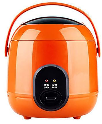 Rice Cooker Large 1.2L Multi Cookers Electric with Non-stick Inner Pot Multifunctional Food Steamer,Orange
