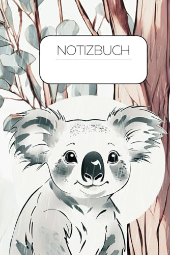 Niedlicher Regnerischer Koala: Notizbuch für Koala-Liebhaber, Perfekt für Notizen und Zeichnungen, Leere Seiten