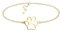 Sofia Milani - Damen Armband 925 Silber - vergoldet/golden - Pfoten Anhänger - B0358