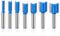 MACHSWON 7 PCS Straight Cut Router Bit Set Milling Cutter Cutting 8mm Shank,6mm 8mm 10mm 12mm 14mm 18mm 20mm Cut Diameter Woodworking Straight Cutting Trimming Cutter Double Flute Grooving Bits