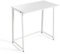 DUPI Escritorio Plegable Utility 80x50 cm – Mesa de Ordenador Blanca para Estudio u Oficina en Casa, Escritorio Multifuncional con Estructura Metálica Moderna