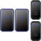 Wireless Doorbell 300M Remote Control LED Light Door Bell with 38 Chimes 2 Button 2 Receiver Set (Color: Black)