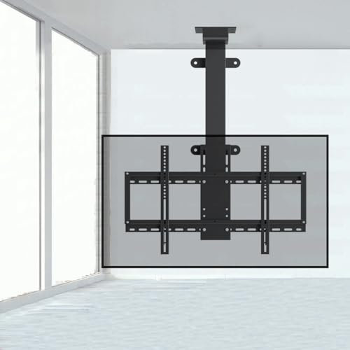 IATUPKE Supporto TV Elettrico da soffitto - Supporto TV da Pavimento, Supporto TV telescopico con Altezza Regolabile e Sollevamento Automatico, con Telecomando, Adatto a TV da 32-75 pollic