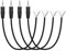4 cables macho de 3,5 mm a cable desnudo de extremo abierto de 0,5 m/1,6 pies, TRRS 4 pines 1/8 pulgadas 3,5 mm macho Plug Stereo Audio Wire Replacement Cable, para Plug Jack Earphone Microphone Audio