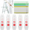 Ladder Tags,Waterproof Ladder Inspection Tags-5 Holders and 10 Ladder Inspection Tag Inserts Inspection Record Kit for All Ladder Types Protect Ladder Safety for Indoor & Outdoor
