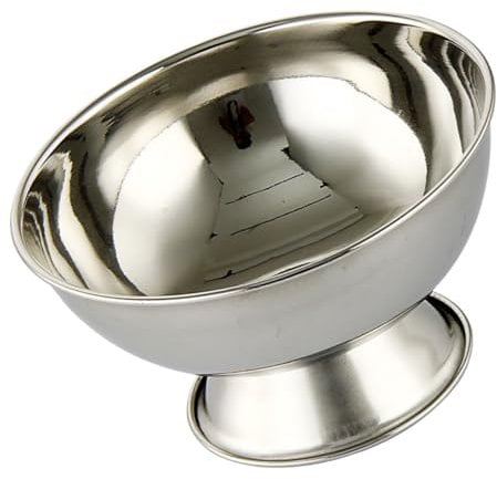 DRESSOOS Edelstahl Rasierschale Mit Fuß Große Rasierseifenschale Für Herren Langlebige Stabile Nassrasur-schüssel Praktisches Männer-shaving-tool Für Zuhause Und Salon