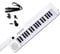 Portable 37 Key Electronic Keyboard Piano Mini Electronic Organ Keyboard Guitar Style(White)