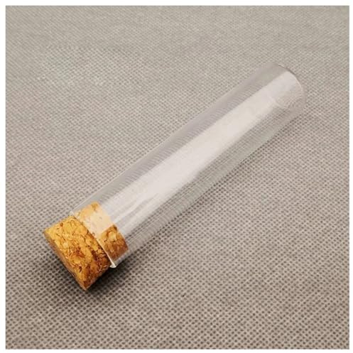 Außendurchmesser 25 mm, Reagenzglas aus Glas mit flachem Boden und Korken, Reaktionsgefäß aus verdicktem Glas for Labor(25x100mm 5pcs)