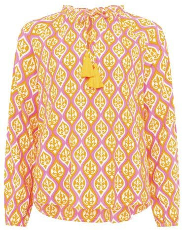 Zwillingsherz Bluse, Langarm, Damen Shirt bunt Boho Muster