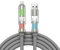 4 in 1 Charger Cable 1.5M [240W] with RGB LED Light, Multi USB Charging Cable, USB C/USB A to Lightning, USB C/USB A to Type C Compatible for iPhone 16/15/14, Samsung S24, Huawei, Pad, MacBook