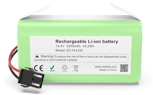 JKDND 14.4V 3000mAh Batería De Repuesto para Aspiradora Compatible con Conga 990 995 1090 1190 1790