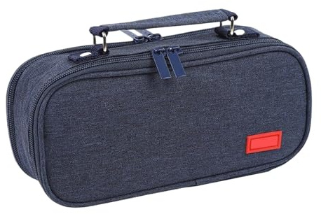 Trousse À Crayons avec Poignée Boîte Papeterie Rangement Stylos Pochette | grande trousse à crayons portable Pour Voyages, Maison, Maquillage, École,