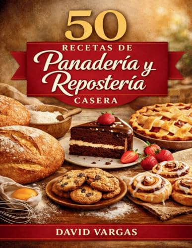50 Recetas de Panadería y Repostería Casera: Panes, dulces y postres hechos en casa