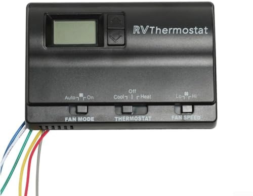 DAZZLEEX Termostato digitale per pompa di calore e forno a gas Controllo temperatura con modalità ventola e regolazione velocità compatibile con modelli 8330-336* e 8330-337* Nero