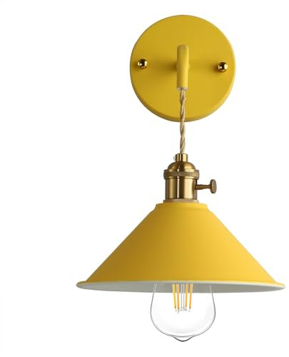 Azanaz Vintage Wandlampe Reto Wandleuchte E27 Antik Wandlicht Metall Spiegelleuchte Spiegellampe Flurlampe Wandbeleuchtung für Wohnzimmer Schlafzimmer Flur Balkon Garten Treppen