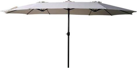 Amicasa. Ombrellone 3 x 5 m in Poliestere 200gr/m2 Ecrù