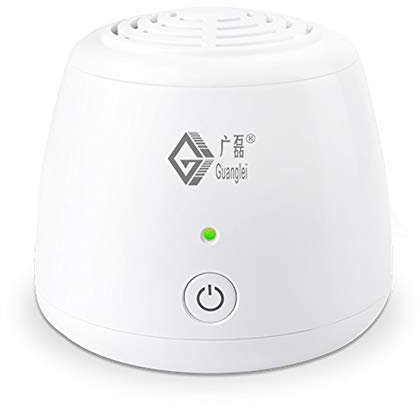 2IN1 Tragbarer Luftreiniger 3mg/h Mini-Ozongenerator und Negativ-Ionen Generator Luftfilter zur Geruchsbeseitigung und Luft Desinfektion für kleine Räume unter 10㎡