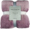 ausuky Couverture lestée en Minky lavable avec couche intérieure matelassée pour un sommeil profond Rose 100 x 150 cm