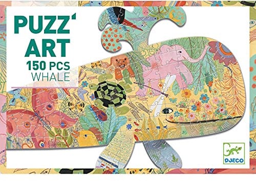 Djeco 37658 Puzzle Art Ballena Whale Geschicklichkeitsspiele, bunt