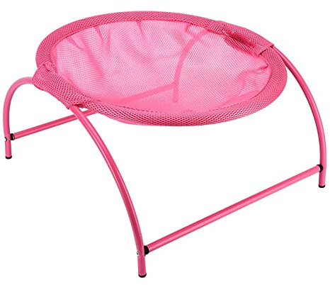 Panier pour chat sur pied - Pour animal domestique - Lavable en machine - En maille - Pour bobtail am¨¦ricain - Rose