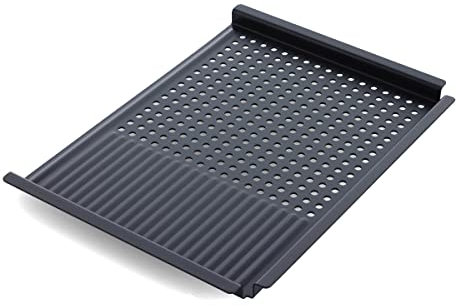 Merten & Storck Carbon Steel Bandeja para Barbacoa de Acero al Carbono Pre-Sazonado, Parrilla, Cocina al aire libre, Barbacoa, Negro