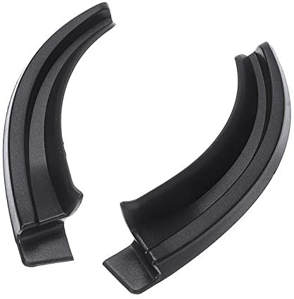 ihreesy 1 Paar Auto Regenrinne Verlängerung, ABS Regenwasserabweiser Tropfschiene Regenableiter Selbstklebend Auto Styling Regenwasserumleitung Ersatz kompatibel für 2018-2021,Schwarz
