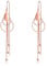 VONALA Threader Earrings 925 Sterling Silver Circle Drop Rose Gold Dangly Earrings Pull Through Earrings Jewellry Gifts for Women Girls