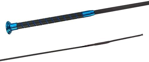 JA Horse Fleck SilkTouch Crystal Reitgerte Pferd Reiten Gerte Dressur Dressurgerte Kristall (110 cm, blau Kristall)