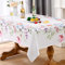 Alishomtll Blumen Tischdecke, Frühling und Sommer Garten Tischtuch, Outdoor Wasserdicht Abwaschbar Tischdecken, Küche Wohnzimmer Polyester Tischwäsche, Picknick Party Dekoration, 140x200cm