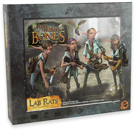 Chip Theory Games Too Many Bones: Laborratten, Würfelbauer-Rollenspiel-Erweiterung, Strategisches Fantasy-RPG-Spielzubehör ab 14 Jahren, 1-4 Spieler