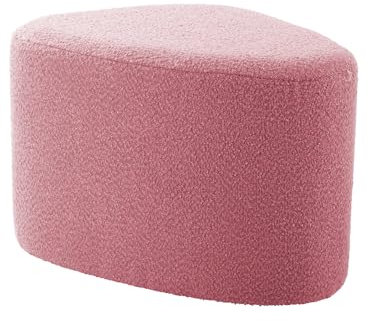 Leitmotiv [DL] Pouf Ada Organic Large bouclé Faded pink -