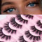 AKARA Ciglia Finte Naturali 7 Paia 3D Ciglia Finte False Eyelashes Visone Artificiale (3D-BN02)