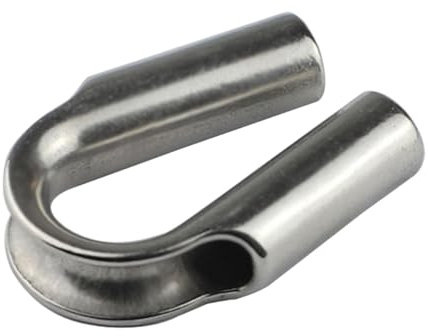 Kabelschuh - Kabelschuh Kabelschuh | Kabelschuh | Kabelschuh | Edelstahl Seil-Fingerhut, Metallkabelverstärkung, Kabelschnallenverstärkung, Seilaugenschnallen-Fingerhut, 1