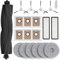 Rrochio Kit d'accessoires pour Dreame L10 Série, Ensembles de Rechange pour Aspirateurs L10 Prime L10s Plus Ultra avec Brosse Principale et 4 Latérales, 2 Filtres Hepa, 6 Chiffon, 6 Sacs (20 Pièces)