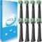 IO Aufsteckbürsten Kompatibel mit Oral B iO Elektrische Zahnbürsten, iO Aufsätze, Aufsteckzahnbürsten Kompatibel mit IO 2/3/4/5/6/7/8/9/10 (8 iO Schwarz)