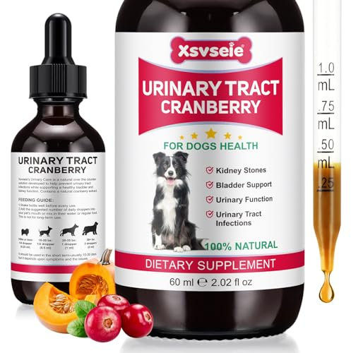 Tratamiento de infección urinaria para perros, tratamiento de infección del tracto urinario, gotas naturales para el cuidado de las vías urinarias para perros, tratamiento de infección del tracto