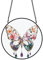 PLIGREAT Schmetterling Sonnenfänger Buntglas Aquarell Sonne Cathers Weihnachten Terrasse Garten Hängende Baum Ornamente für Wohnzimmer Schlafzimmer Spielzimmer Fenster Dekoration Wandkunst Dekor