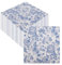 100 servilletas de fiesta, servilletas de papel celadón vintage, servilletas de fiesta con patrón blanco y azul, servilletas desechables para decoración de mesa, 33 x 33 cm