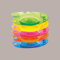 Lucgel Assiettes Comparty Multicolor avec compartiments pour verres et contours 32,5 x 27 cm - 5 pièces -