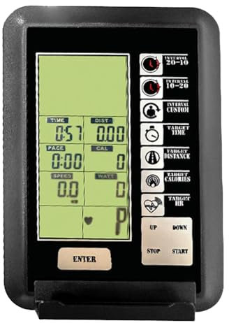 NKBSDKM Exercise Bike Monitor Air Bike Computer Bicycle Speedometer Odometer for Exercise Data Trainer Display with Heart Rate