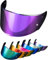 PSLER Helm Visier für LS2 Outer FF320 Rapid FF353 Assault FF328 Stream FF800,Helmvisier Getöntes Visier Motorradhelm Zubehör Ersatz(Tiefes Lila)