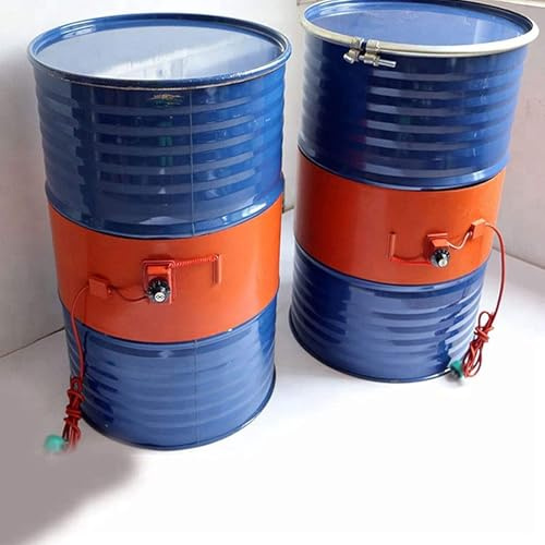NZVZGKTNTW Ölfass Heizung Metal 55-Gallonen-Fassheizung, 1000 W Metall-Ölfassheizung Mit Thermostat 30–150 °C, wasserdichte Isoliermaterialien, 220 V(200L 174 * 25CM)