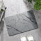 Pinkrin Harte Diatomite Stein Badematte 60x40 cm, Stone Bath Mat Schnelltrocknend, Super Absorbierende Steinmatte Badezimmer Pflegeleicht, rutschfest Kieselgur Badematte für Badezimmer, Küche