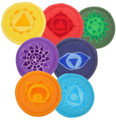 BESPORTBLE 7stücke Bestickt Buddhistischen Sound Schüssel Kissen Pad Tibetischen Klangschale Halter Pad Schutz Aus Hochwertigem Polyestermaterial Für Klangschalenbasis