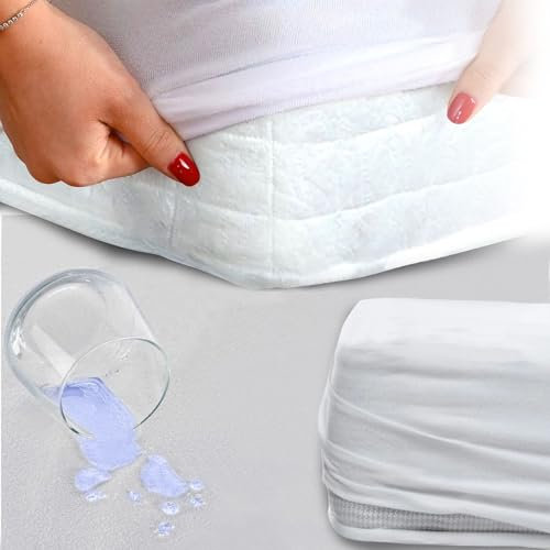 Eve Textile® Wasserdichter Matratzenschoner Matratzenauflage ÖKO-TEX 100 Inkontinenzauflage & Milbenschutz - Atmungsaktiver Matratzentopper Nässeschutz Bezug Maschinenwaschbar (1, 200x200 cm)