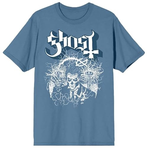 Ghost Blacklight Blue Männer T-Shirt blau S 100% Baumwolle Band-Merch, Bands, Nachhaltigkeit