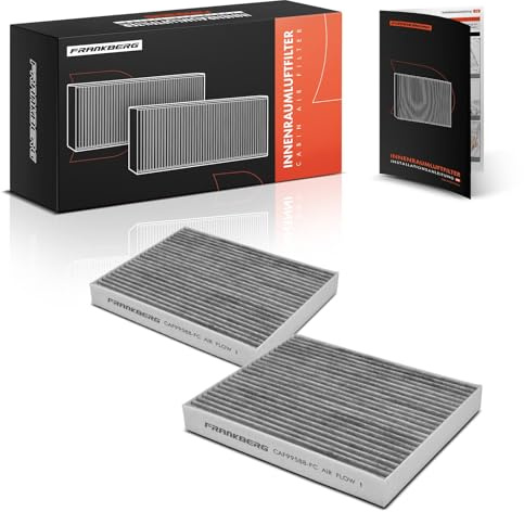 Frankberg 2x filtro antipolline filtro abitacolo PC99588 | Compatibile con: Kona Box/SUV OS OSE OS, Tucson Van/SUV TLE, Sportage QL QLE, Sportage Van QL QLE, Kona OS OSE OS