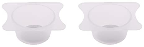 Filterbecher für Paint Airbrush Zubehör 2 Stück Edelstahl PP Weiß 1,18 x 0,9 x 0,59 Zoll